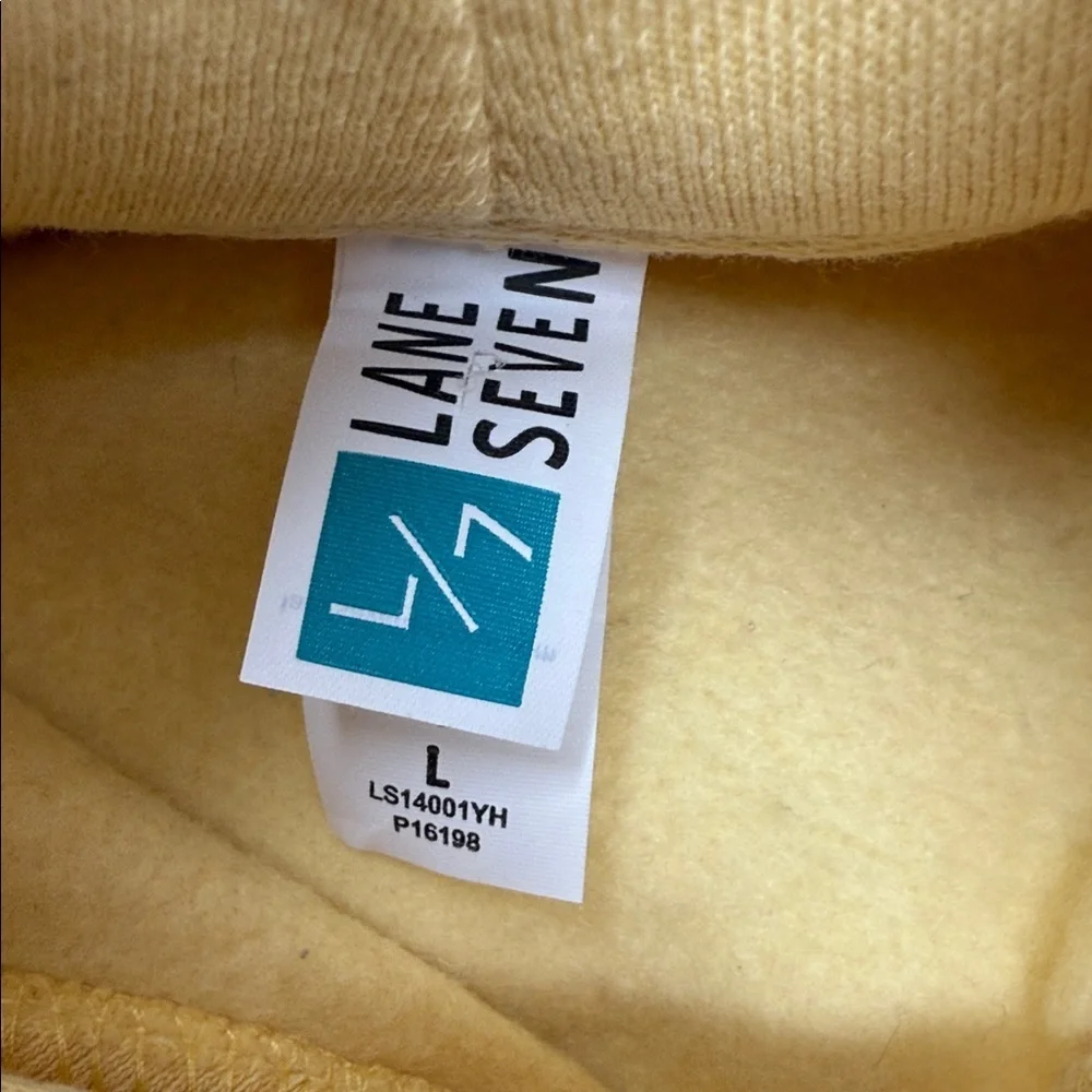 Lane Seven Girl’s Yellow Graphic Hooded Sweatshirt - Youth Size L) “Bear Lake”
